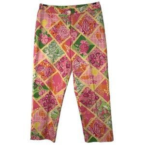 Lilly Pulitzer Safari Themed High-Rise Capri’s Size 2P